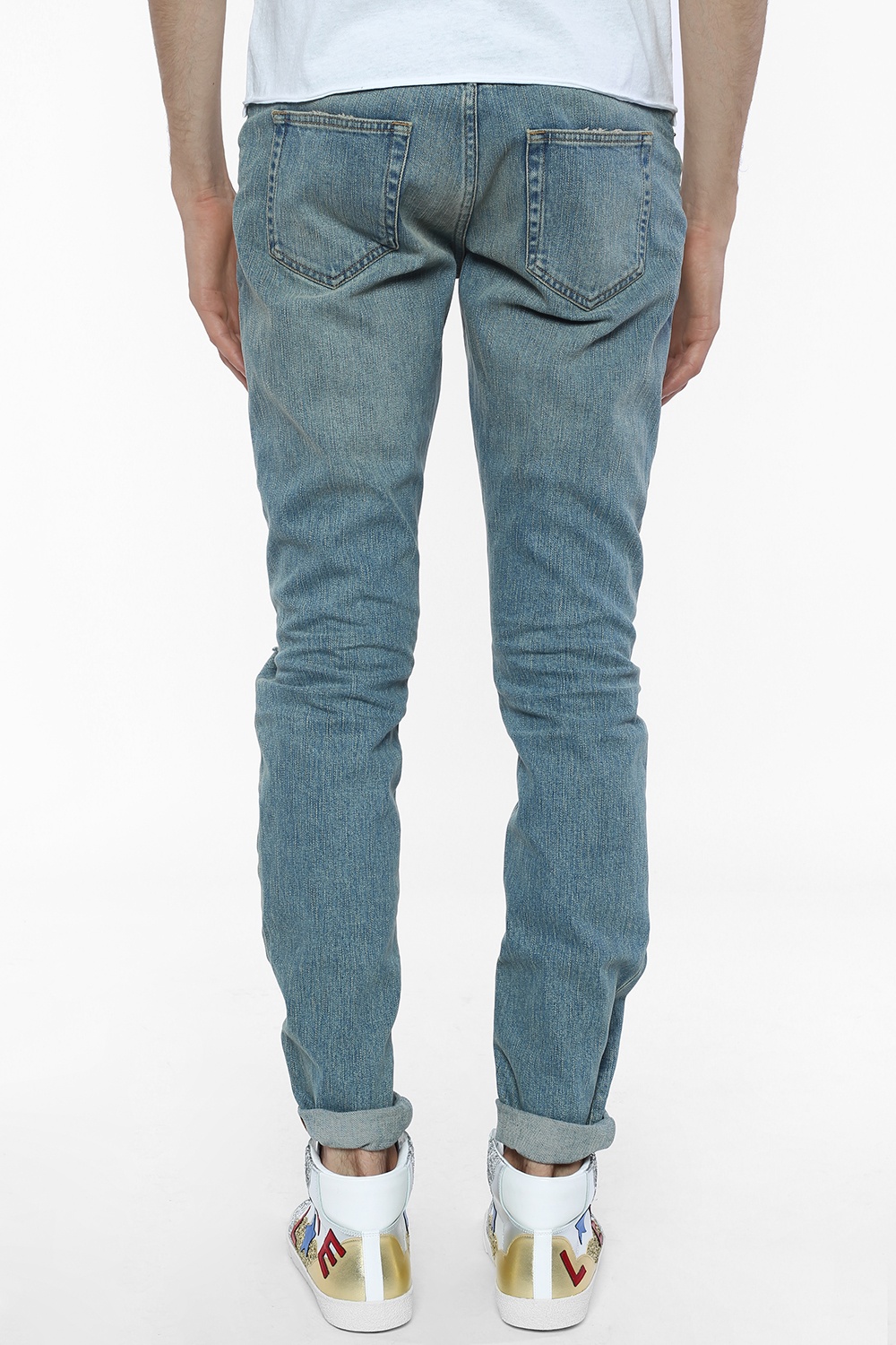 Blue Jeans with knee hole Saint Laurent - Vitkac Canada